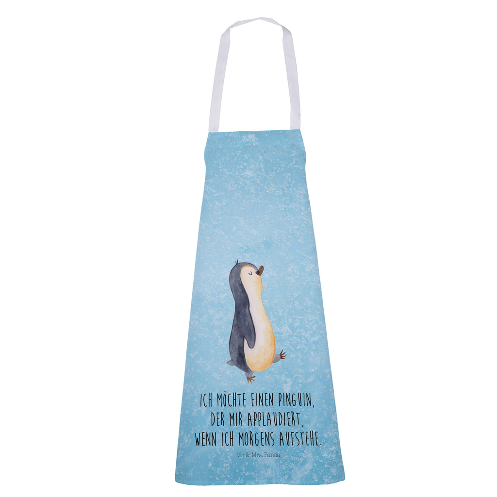 Kochschürze Pinguin marschierend Schürze, Backschürze, Küchenschürze, Grillschürze, Latzschürze, Pinguin, Pinguine, Frühaufsteher, Langschläfer, Bruder, Schwester, Familie