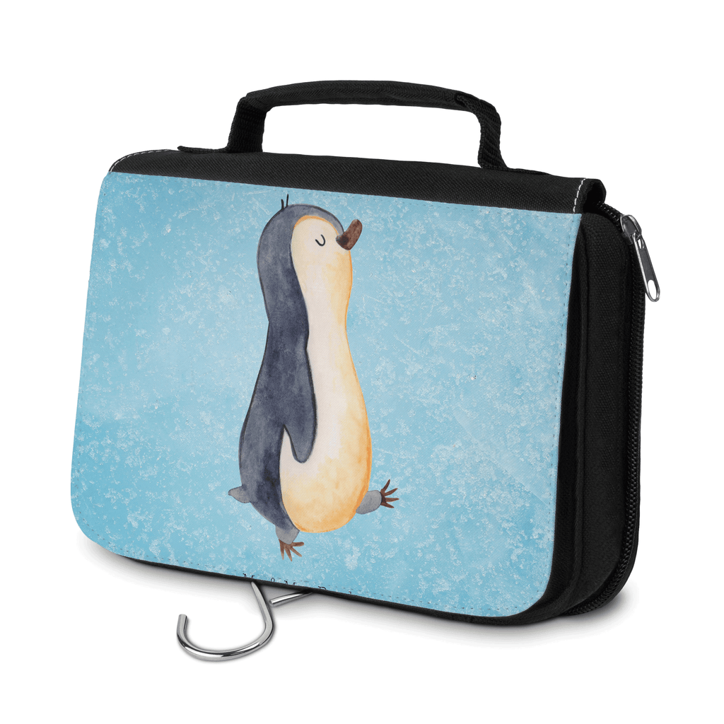 Kulturbeutel Pinguin marschierend Kulturbeutel, Zum Aufhängen, Waschtasche, Kosmetiktasche, Damen, Herren, Aufbewahrungstasche, Schminktasche, Kosmetikbeutel, Organizer, Kulturtasche, Schminkutensil, Pinguin, Pinguine, Frühaufsteher, Langschläfer, Bruder, Schwester, Familie