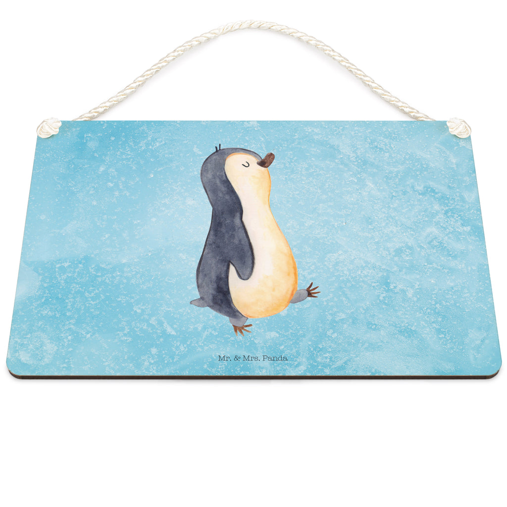 Deko Schild Pinguin marschierend Dekoschild, Deko Schild, Schild, Tür Schild, Türschild, Holzschild, Wandschild, Wanddeko, Pinguin, Pinguine, Frühaufsteher, Langschläfer, Bruder, Schwester, Familie