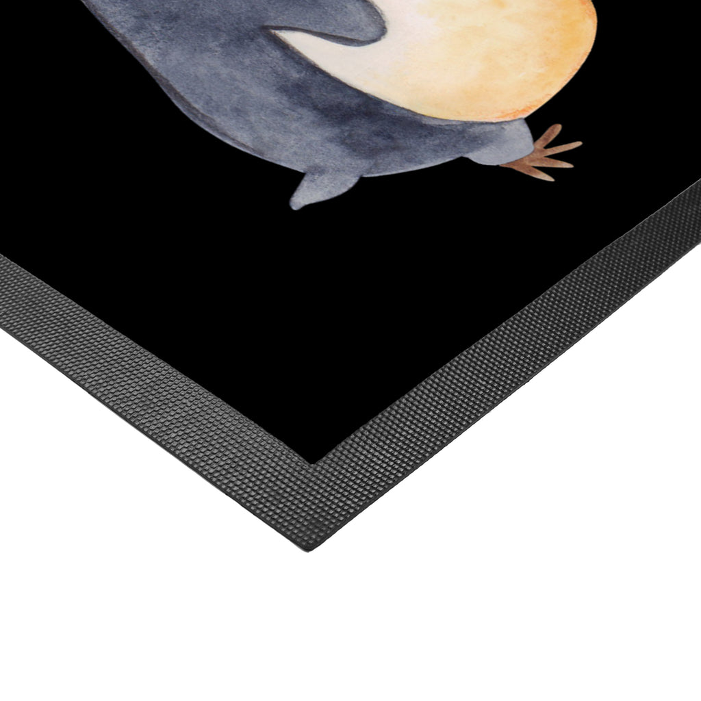 Fußmatte Pinguin marschierend Türvorleger, Schmutzmatte, Fußabtreter, Matte, Schmutzfänger, Fußabstreifer, Schmutzfangmatte, Türmatte, Motivfußmatte, Haustürmatte, Vorleger, Pinguin, Pinguine, Frühaufsteher, Langschläfer, Bruder, Schwester, Familie