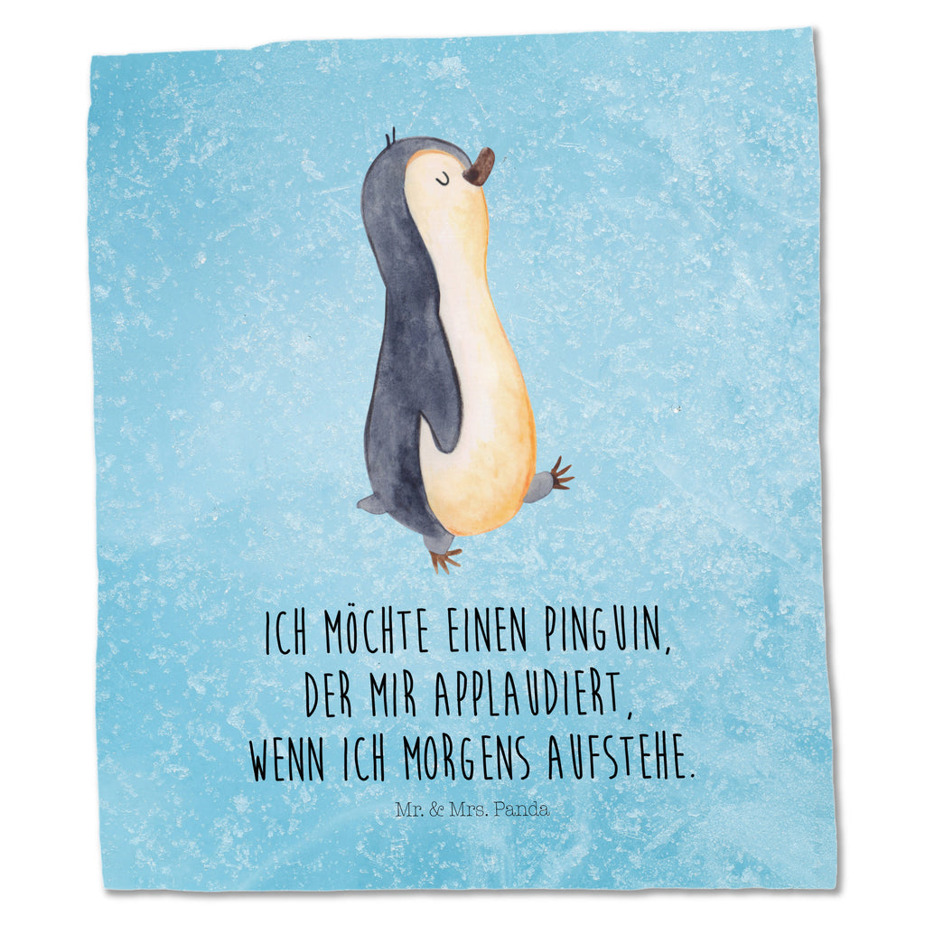 Tragetasche Pinguin marschierend Beuteltasche, Beutel, Einkaufstasche, Jutebeutel, Stoffbeutel, Pinguin, Pinguine, Frühaufsteher, Langschläfer, Bruder, Schwester, Familie