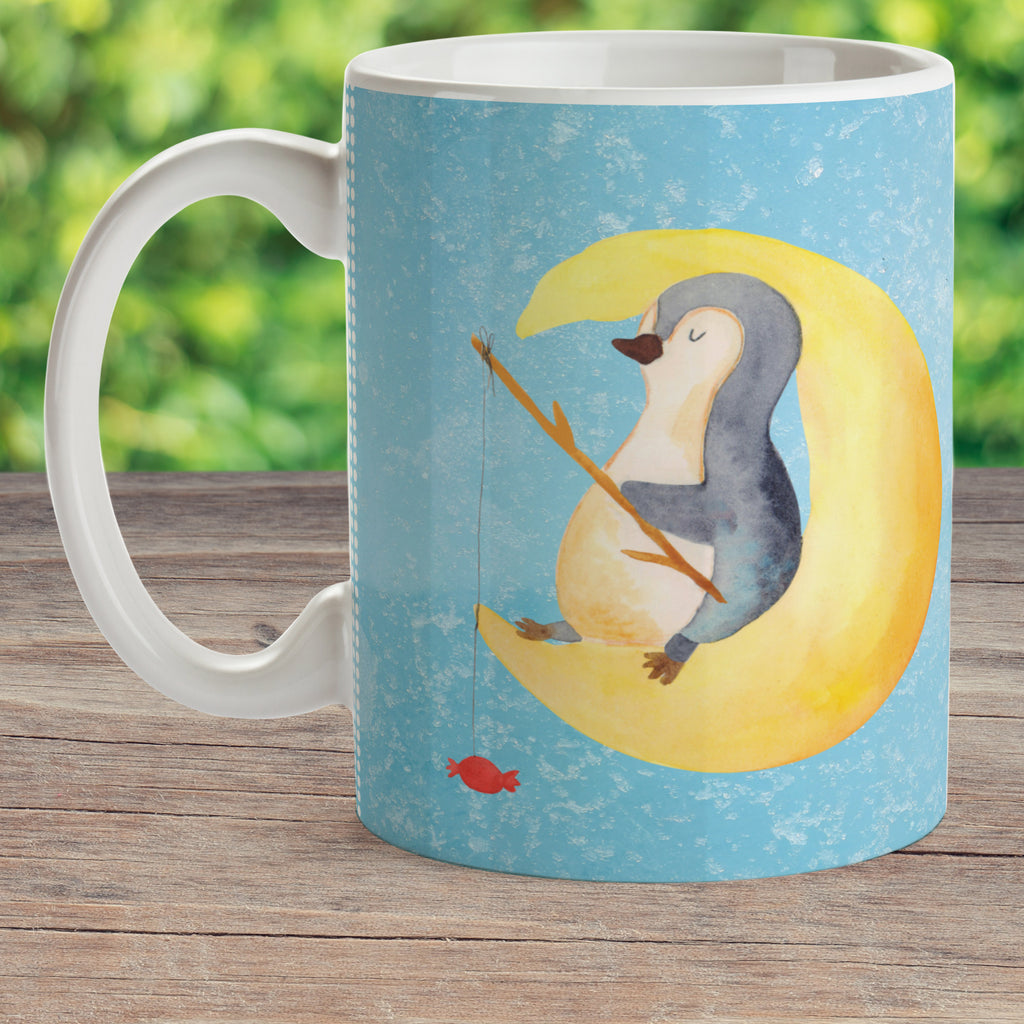 Kindertasse Pinguin Mond Kunststoff Tasse, Kindergarten, Tasse, Trinkbecher, Camping Becher, Kaffeetasse, Kunststoffbecher, Kindergartenbecher, Outdoorgeschirr, Kunststoffgeschirr, Reisebecher, Reisetasse, Kinderbecher, Pinguin, Pinguine, Spruch, schlafen, Nachtruhe, Einschlafen, Schlafzimmer, Schlafstörungen, Gästezimmer