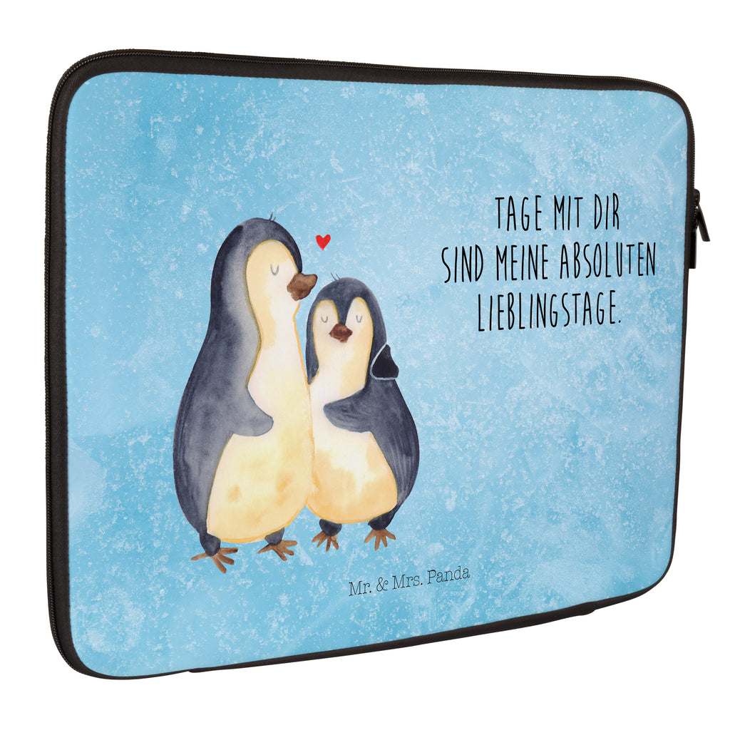 20 x 28 Notebook Tasche  Pinguin umarmend Notebook Tasche, Laptop, Computertasche, Tasche, Pinguin, Liebe, Liebespaar, Liebesbeweis, Liebesgeschenk, Verlobung, Jahrestag, Hochzeitstag, Hochzeit, Hochzeitsgeschenk