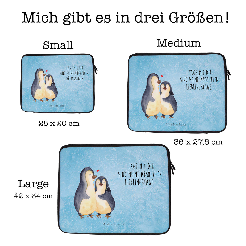 20 x 28 Notebook Tasche  Pinguin umarmend Notebook Tasche, Laptop, Computertasche, Tasche, Pinguin, Liebe, Liebespaar, Liebesbeweis, Liebesgeschenk, Verlobung, Jahrestag, Hochzeitstag, Hochzeit, Hochzeitsgeschenk