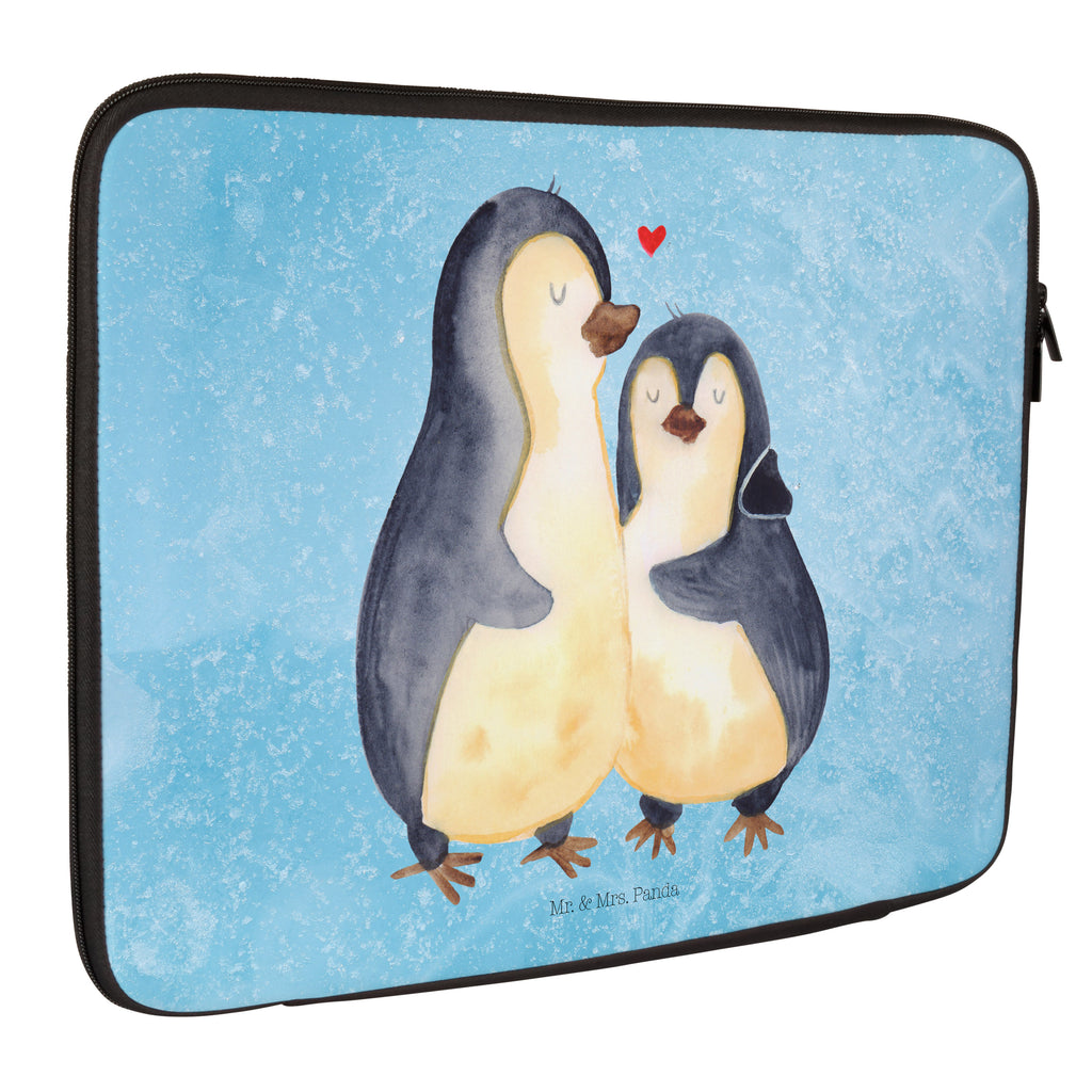 20 x 28 Notebook Tasche  Pinguin umarmend Notebook Tasche, Laptop, Computertasche, Tasche, Pinguin, Liebe, Liebespaar, Liebesbeweis, Liebesgeschenk, Verlobung, Jahrestag, Hochzeitstag, Hochzeit, Hochzeitsgeschenk