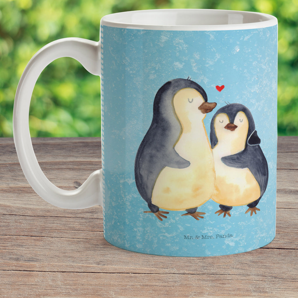 Kindertasse Pinguin umarmend Kunststoff Tasse, Kindergarten, Tasse, Trinkbecher, Camping Becher, Kaffeetasse, Kunststoffbecher, Kindergartenbecher, Outdoorgeschirr, Kunststoffgeschirr, Reisebecher, Reisetasse, Kinderbecher, Pinguin, Liebe, Liebespaar, Liebesbeweis, Liebesgeschenk, Verlobung, Jahrestag, Hochzeitstag, Hochzeit, Hochzeitsgeschenk