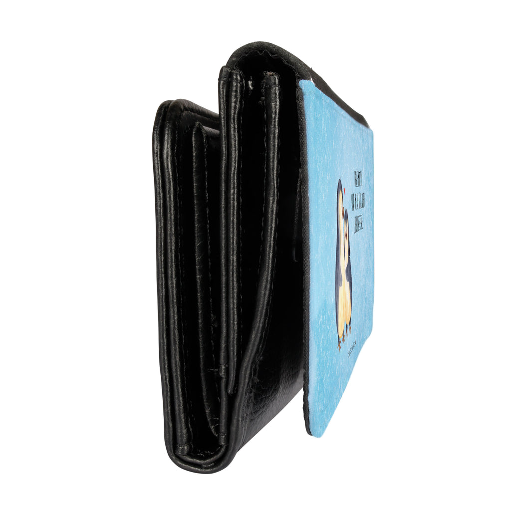 Damen Portemonnaie Pinguin umarmend Portemonnaie, Portemonee, Geldbörse, Damen, Groß, XXL, Geldbeutel, Portemonnaies, Pinguin, Liebe, Liebespaar, Liebesbeweis, Liebesgeschenk, Verlobung, Jahrestag, Hochzeitstag, Hochzeit, Hochzeitsgeschenk