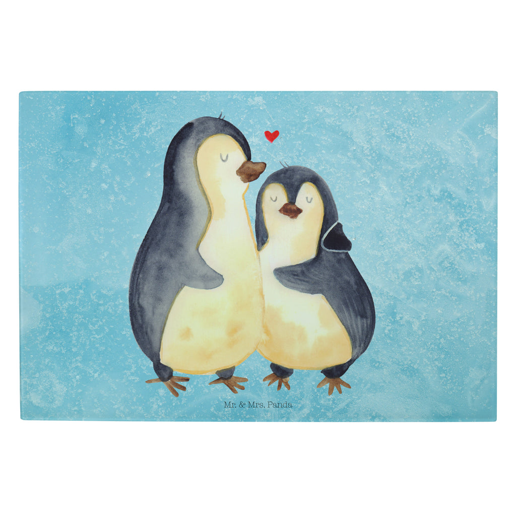 XL Glas Schneidbrett Pinguin umarmend Glasschneidebrett, Schneidebrett, Frühstücksbrett, Küche, Pinguin, Liebe, Liebespaar, Liebesbeweis, Liebesgeschenk, Verlobung, Jahrestag, Hochzeitstag, Hochzeit, Hochzeitsgeschenk