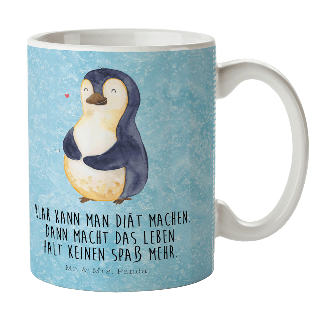Tasse Pinguin Diät Pinguin, Pinguine, Diät, Abnehmen, Abspecken, Gewicht, Motivation, Selbstliebe, Körperliebe, Selbstrespekt Becher, Kaffeetasse, Kaffeebecher, Tee, Frühstück, Büro  Pinguin