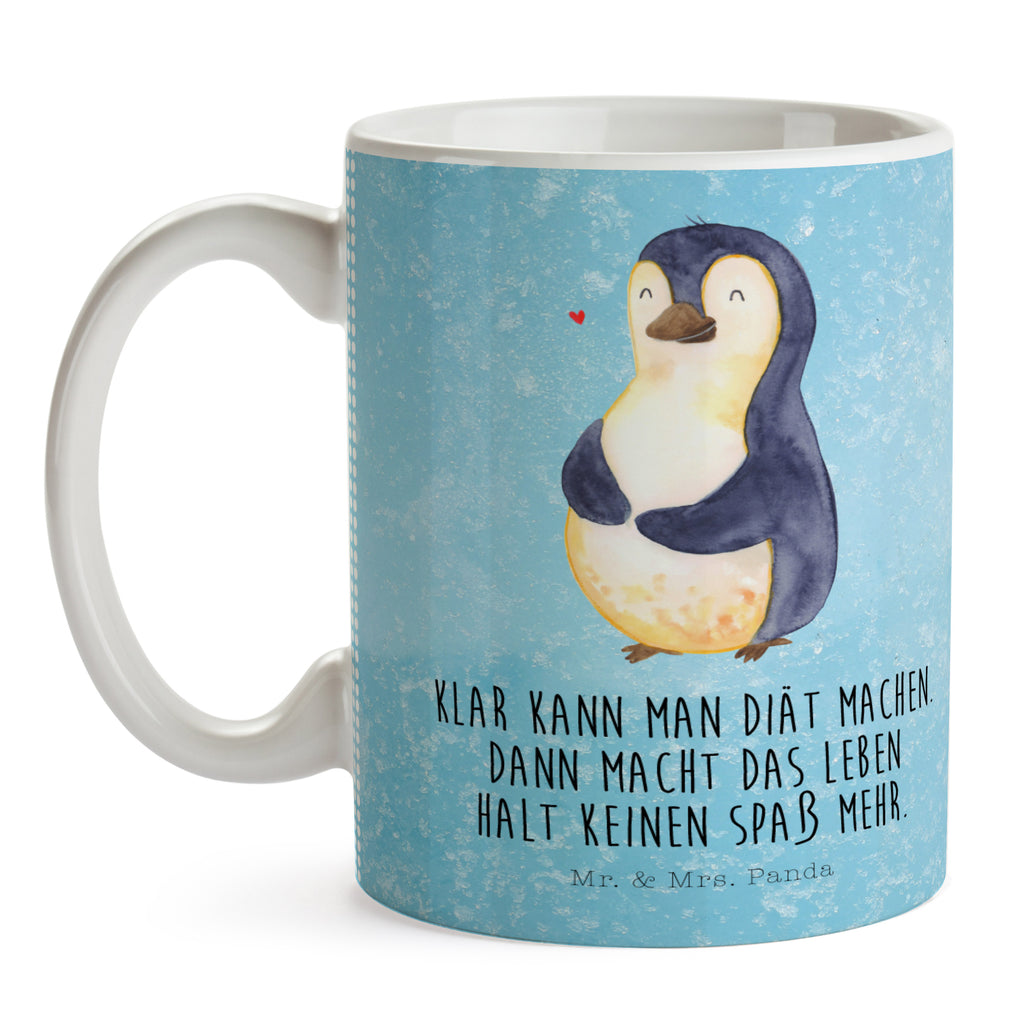 Tasse Pinguin Diät Pinguin, Pinguine, Diät, Abnehmen, Abspecken, Gewicht, Motivation, Selbstliebe, Körperliebe, Selbstrespekt Becher, Kaffeetasse, Kaffeebecher, Tee, Frühstück, Büro  Pinguin