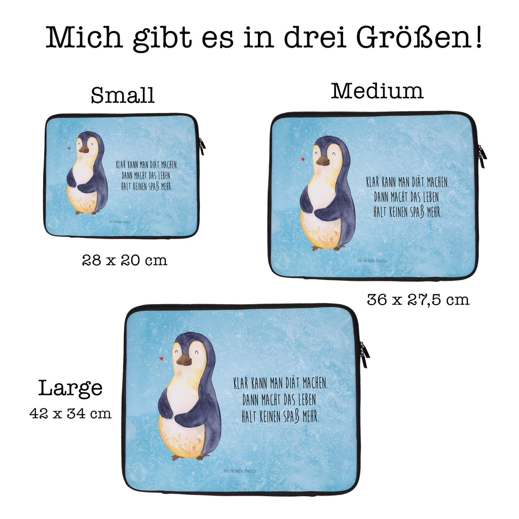 20 x 28 Notebook Tasche  Pinguin Diät Notebook Tasche, Laptop, Computertasche, Tasche, Pinguin, Pinguine, Diät, Abnehmen, Abspecken, Gewicht, Motivation, Selbstliebe, Körperliebe, Selbstrespekt