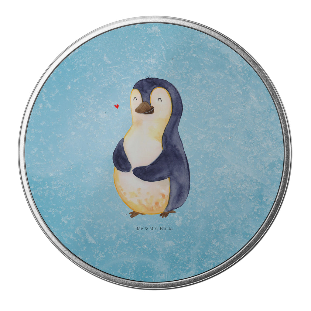 Blechdose rund Pinguin Diät Metalldose, Keksdose, Dose, Vorratsdose, Geschenkbox, Pinguin, Pinguine, Diät, Abnehmen, Abspecken, Gewicht, Motivation, Selbstliebe, Körperliebe, Selbstrespekt