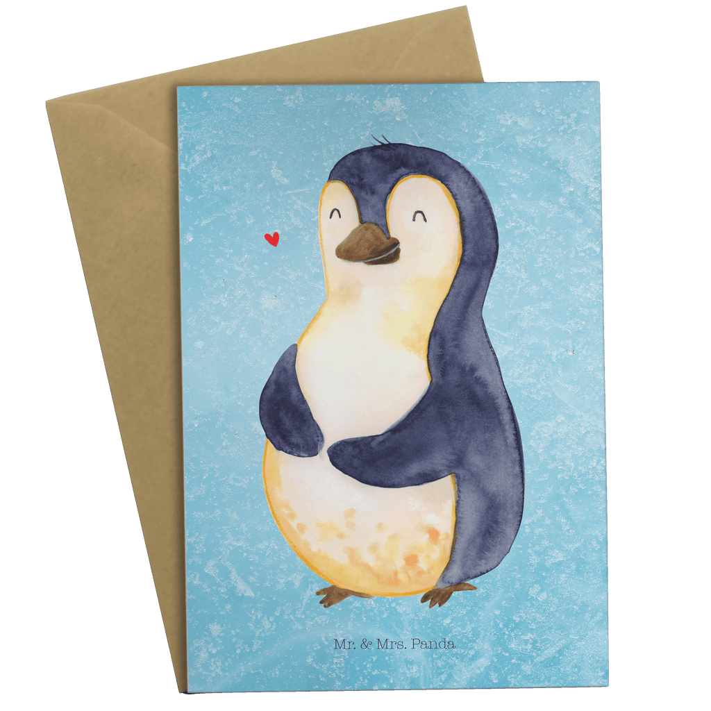 Grußkarte Pinguin Diät Klappkarte, Einladungskarte, Glückwunschkarte, Hochzeitskarte, Geburtstagskarte, Karte, Pinguin, Pinguine, Diät, Abnehmen, Abspecken, Gewicht, Motivation, Selbstliebe, Körperliebe, Selbstrespekt
