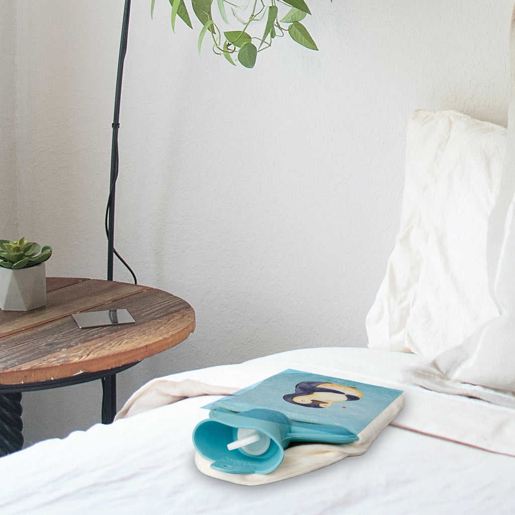 Wärmflasche Pinguin Diät Wärmekissen, Kinderwärmflasche, Körnerkissen, Wärmflaschenbezug, Wärmflasche mit Bezug, Pinguin, Pinguine, Diät, Abnehmen, Abspecken, Gewicht, Motivation, Selbstliebe, Körperliebe, Selbstrespekt