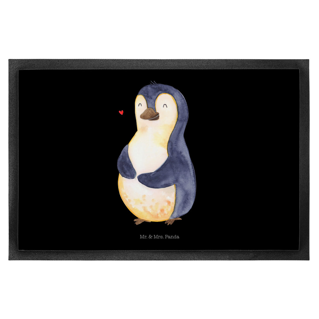 Fußmatte Pinguin Diät Türvorleger, Schmutzmatte, Fußabtreter, Matte, Schmutzfänger, Fußabstreifer, Schmutzfangmatte, Türmatte, Motivfußmatte, Haustürmatte, Vorleger, Pinguin, Pinguine, Diät, Abnehmen, Abspecken, Gewicht, Motivation, Selbstliebe, Körperliebe, Selbstrespekt