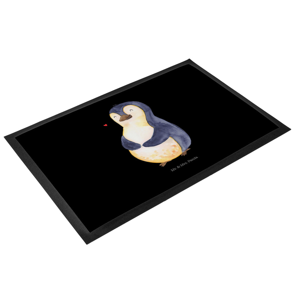 Fußmatte Pinguin Diät Türvorleger, Schmutzmatte, Fußabtreter, Matte, Schmutzfänger, Fußabstreifer, Schmutzfangmatte, Türmatte, Motivfußmatte, Haustürmatte, Vorleger, Pinguin, Pinguine, Diät, Abnehmen, Abspecken, Gewicht, Motivation, Selbstliebe, Körperliebe, Selbstrespekt