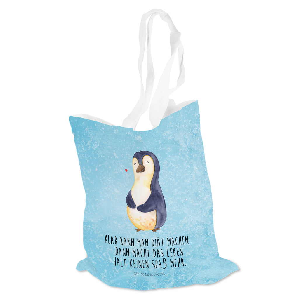 Tragetasche Pinguin Diät Beuteltasche, Beutel, Einkaufstasche, Jutebeutel, Stoffbeutel, Pinguin, Pinguine, Diät, Abnehmen, Abspecken, Gewicht, Motivation, Selbstliebe, Körperliebe, Selbstrespekt