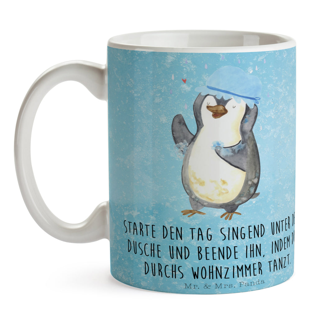 Tasse Pinguin duscht