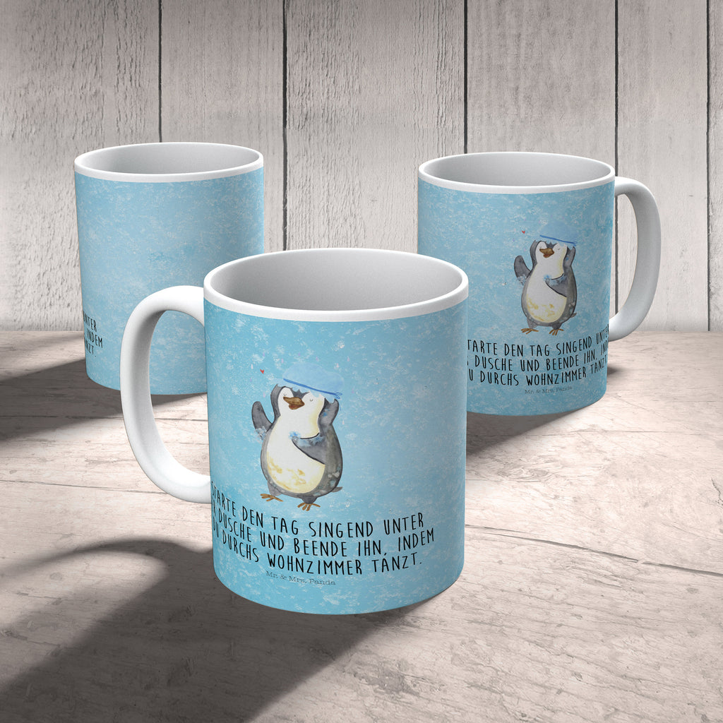 Kindertasse Pinguin duscht Kunststoff Tasse, Kindergarten, Tasse, Trinkbecher, Camping Becher, Kaffeetasse, Kunststoffbecher, Kindergartenbecher, Outdoorgeschirr, Kunststoffgeschirr, Reisebecher, Reisetasse, Kinderbecher, Pinguin, Pinguine, Dusche, duschen, Lebensmotto, Motivation, Neustart, Neuanfang, glücklich sein