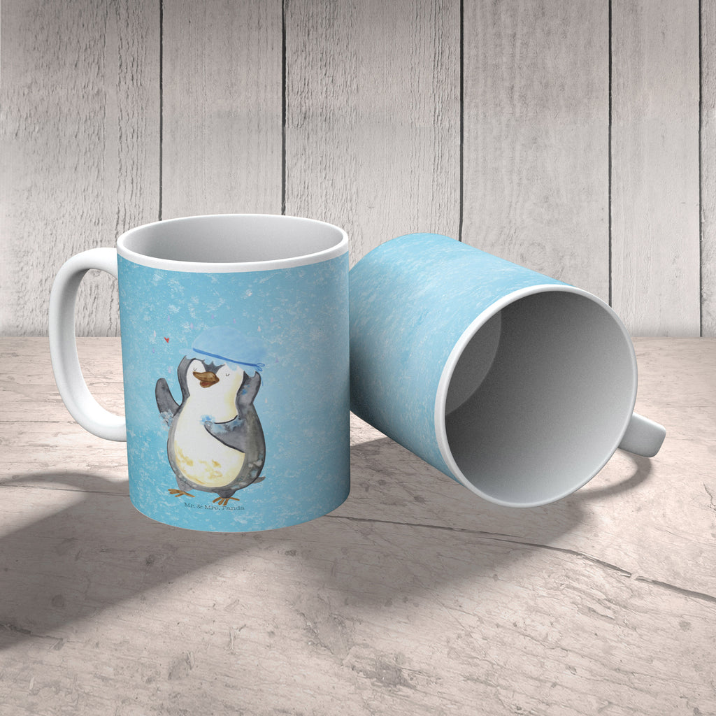Kindertasse Pinguin duscht Kunststoff Tasse, Kindergarten, Tasse, Trinkbecher, Camping Becher, Kaffeetasse, Kunststoffbecher, Kindergartenbecher, Outdoorgeschirr, Kunststoffgeschirr, Reisebecher, Reisetasse, Kinderbecher, Pinguin, Pinguine, Dusche, duschen, Lebensmotto, Motivation, Neustart, Neuanfang, glücklich sein