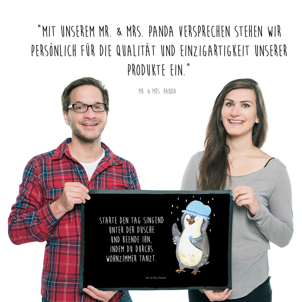 Fußmatte Pinguin duscht