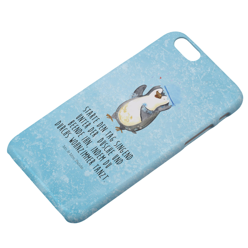 Iphone 6 / 6S Handyhülle Pinguin duscht Handyhülle, Handycover, Cover, Handy, Hülle, Iphone 6, Iphone 6s, Pinguin, Pinguine, Dusche, duschen, Lebensmotto, Motivation, Neustart, Neuanfang, glücklich sein