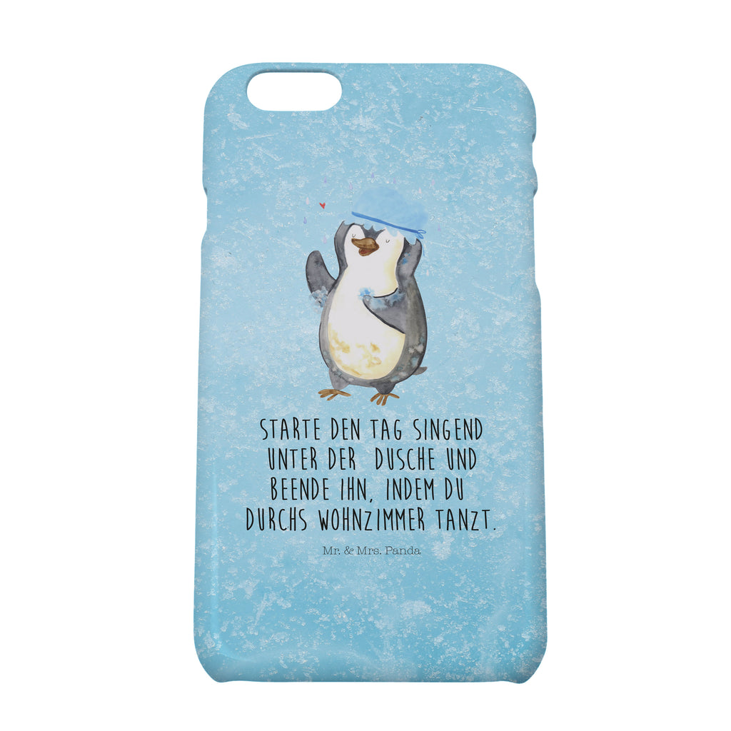 Iphone 6 / 6S Handyhülle Pinguin duscht Handyhülle, Handycover, Cover, Handy, Hülle, Iphone 6, Iphone 6s, Pinguin, Pinguine, Dusche, duschen, Lebensmotto, Motivation, Neustart, Neuanfang, glücklich sein