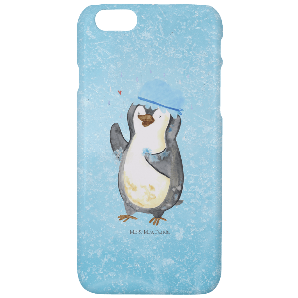 Iphone 6 / 6S Handyhülle Pinguin duscht Handyhülle, Handycover, Cover, Handy, Hülle, Iphone 6, Iphone 6s, Pinguin, Pinguine, Dusche, duschen, Lebensmotto, Motivation, Neustart, Neuanfang, glücklich sein