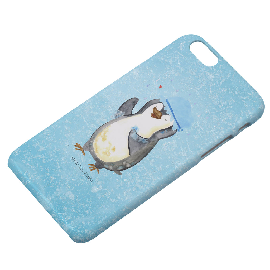 Iphone 6 / 6S Handyhülle Pinguin duscht Handyhülle, Handycover, Cover, Handy, Hülle, Iphone 6, Iphone 6s, Pinguin, Pinguine, Dusche, duschen, Lebensmotto, Motivation, Neustart, Neuanfang, glücklich sein