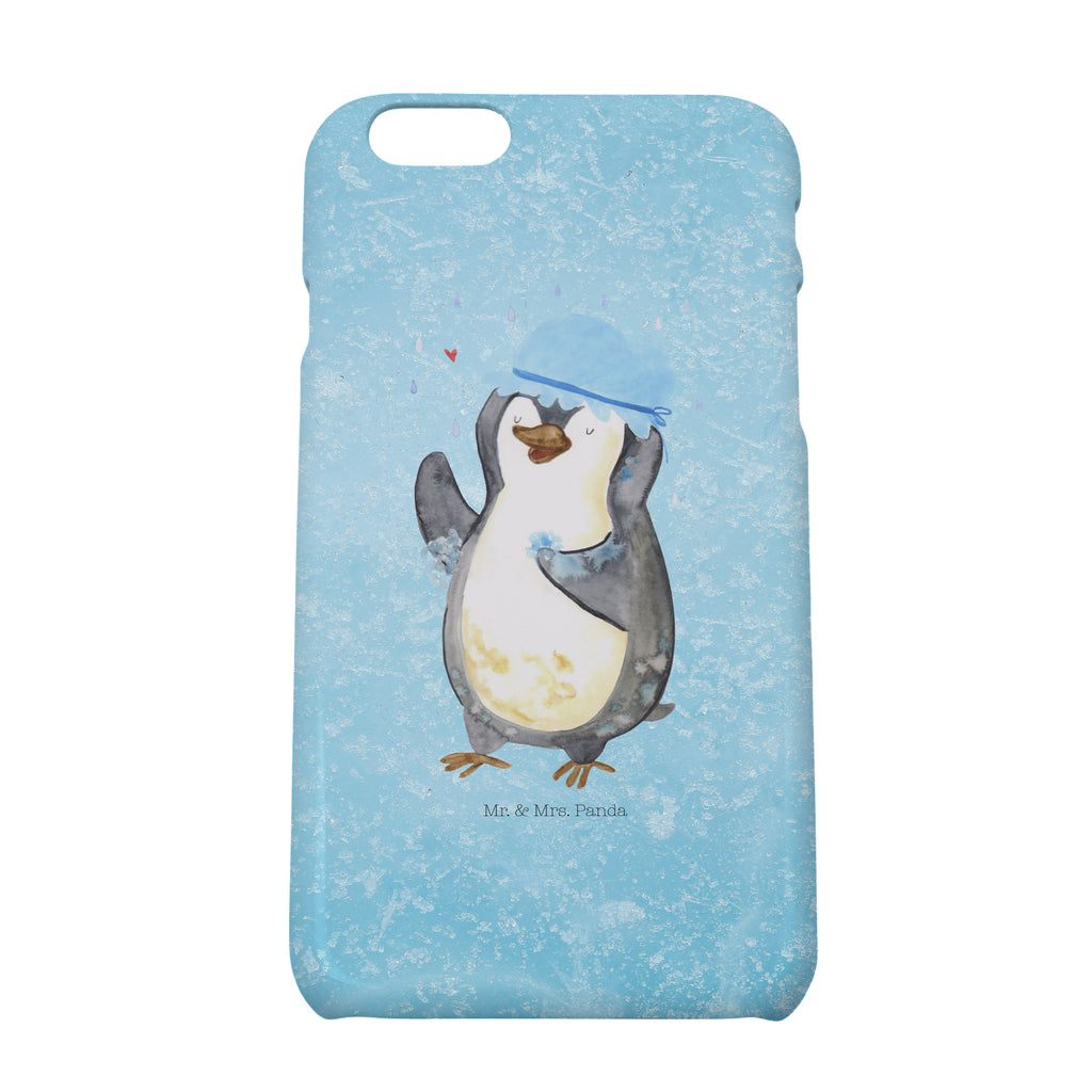 Iphone 6 / 6S Handyhülle Pinguin duscht Handyhülle, Handycover, Cover, Handy, Hülle, Iphone 6, Iphone 6s, Pinguin, Pinguine, Dusche, duschen, Lebensmotto, Motivation, Neustart, Neuanfang, glücklich sein