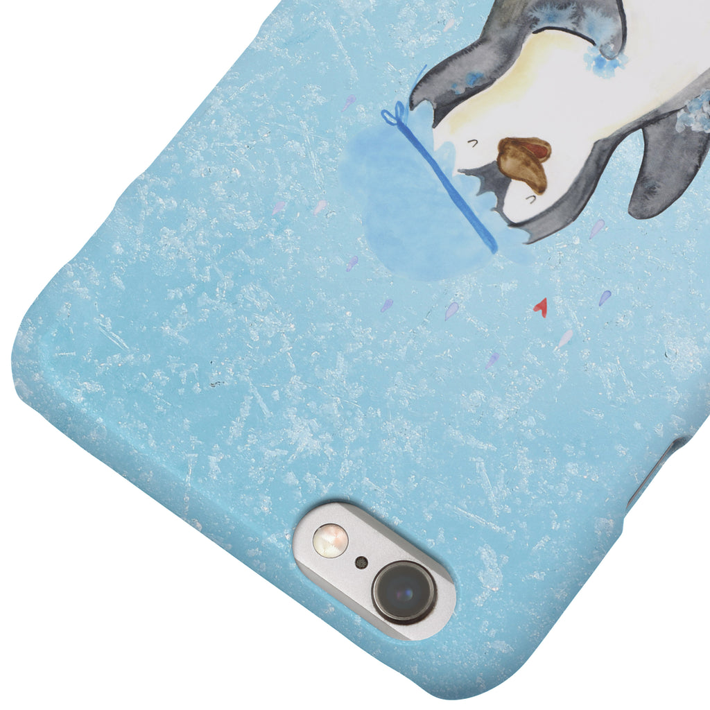 Iphone 6 / 6S Handyhülle Pinguin duscht Handyhülle, Handycover, Cover, Handy, Hülle, Iphone 6, Iphone 6s, Pinguin, Pinguine, Dusche, duschen, Lebensmotto, Motivation, Neustart, Neuanfang, glücklich sein