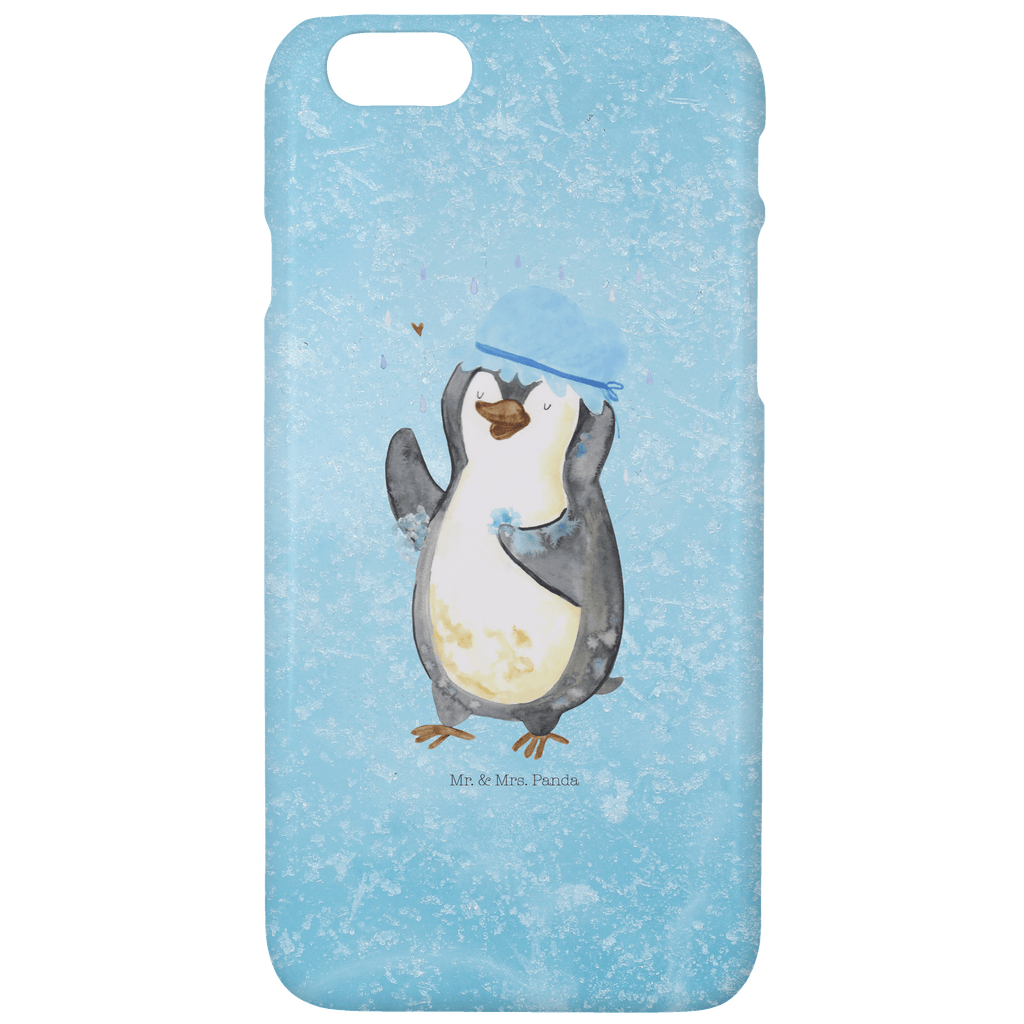 Iphone 7 / 7S Handyhülle Pinguin duscht Handyhülle, Handycover, Cover, Handy, Hülle, Iphone 7, Iphone 7S, Pinguin, Pinguine, Dusche, duschen, Lebensmotto, Motivation, Neustart, Neuanfang, glücklich sein