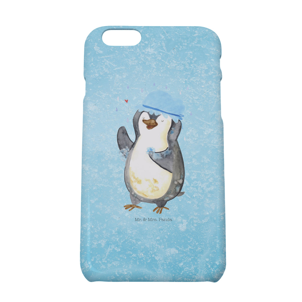 Iphone 7 / 7S Handyhülle Pinguin duscht Handyhülle, Handycover, Cover, Handy, Hülle, Iphone 7, Iphone 7S, Pinguin, Pinguine, Dusche, duschen, Lebensmotto, Motivation, Neustart, Neuanfang, glücklich sein