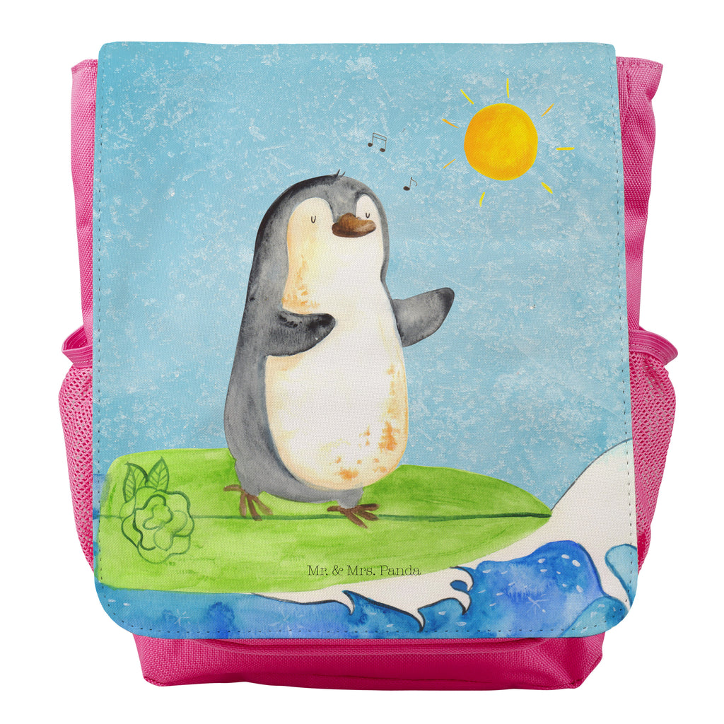 Kinderrucksack Pinguin Surfer Kids, Rucksack, Kinderrucksack, Kinder Rucksack, Rucksack Kindergröße, Kleiner Rucksack, Pinguin, Pinguine, surfen, Surfer, Hawaii, Urlaub, Wellen, Wellen reiten, Portugal