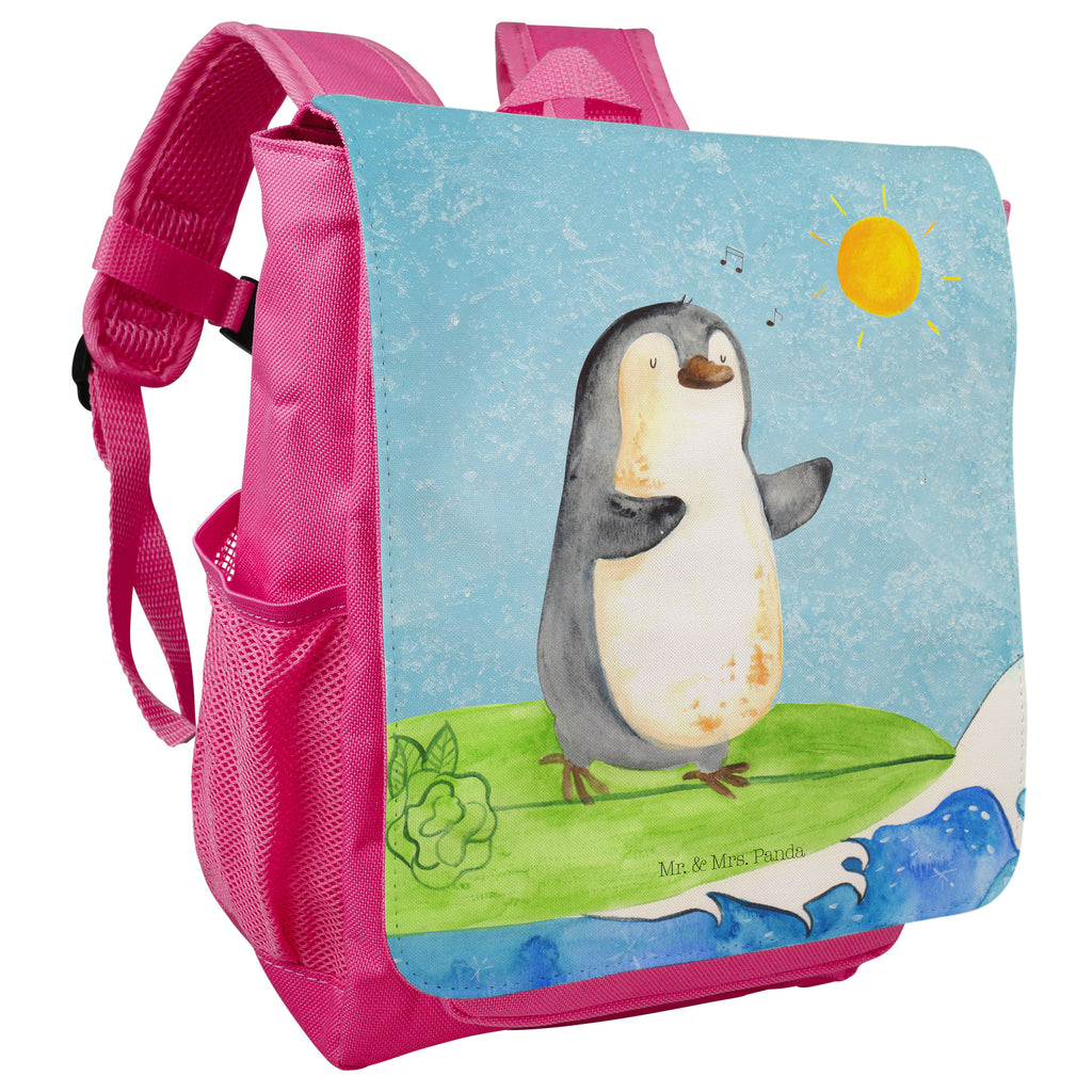 Kinderrucksack Pinguin Surfer Kids, Rucksack, Kinderrucksack, Kinder Rucksack, Rucksack Kindergröße, Kleiner Rucksack, Pinguin, Pinguine, surfen, Surfer, Hawaii, Urlaub, Wellen, Wellen reiten, Portugal