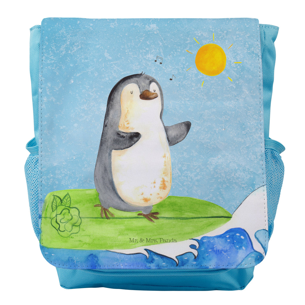 Kinderrucksack Pinguin Surfer Kids, Rucksack, Kinderrucksack, Kinder Rucksack, Rucksack Kindergröße, Kleiner Rucksack, Pinguin, Pinguine, surfen, Surfer, Hawaii, Urlaub, Wellen, Wellen reiten, Portugal