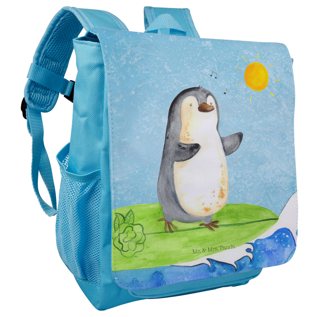 Kinderrucksack Pinguin Surfer Kids, Rucksack, Kinderrucksack, Kinder Rucksack, Rucksack Kindergröße, Kleiner Rucksack, Pinguin, Pinguine, surfen, Surfer, Hawaii, Urlaub, Wellen, Wellen reiten, Portugal