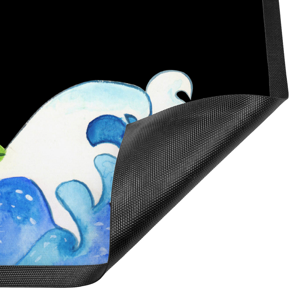 Fußmatte Pinguin Surfer Türvorleger, Schmutzmatte, Fußabtreter, Matte, Schmutzfänger, Fußabstreifer, Schmutzfangmatte, Türmatte, Motivfußmatte, Haustürmatte, Vorleger, Pinguin, Pinguine, surfen, Surfer, Hawaii, Urlaub, Wellen, Wellen reiten, Portugal