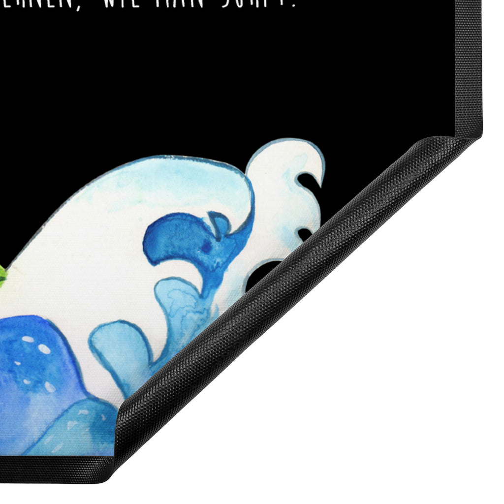 Fußmatte Pinguin Surfer Türvorleger, Schmutzmatte, Fußabtreter, Matte, Schmutzfänger, Fußabstreifer, Schmutzfangmatte, Türmatte, Motivfußmatte, Haustürmatte, Vorleger, Pinguin, Pinguine, surfen, Surfer, Hawaii, Urlaub, Wellen, Wellen reiten, Portugal