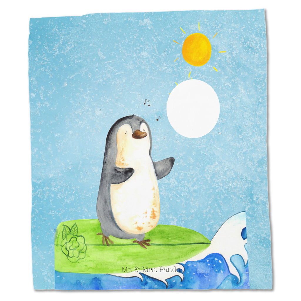 Tragetasche Pinguin Surfer Beuteltasche, Beutel, Einkaufstasche, Jutebeutel, Stoffbeutel, Pinguin, Pinguine, surfen, Surfer, Hawaii, Urlaub, Wellen, Wellen reiten, Portugal