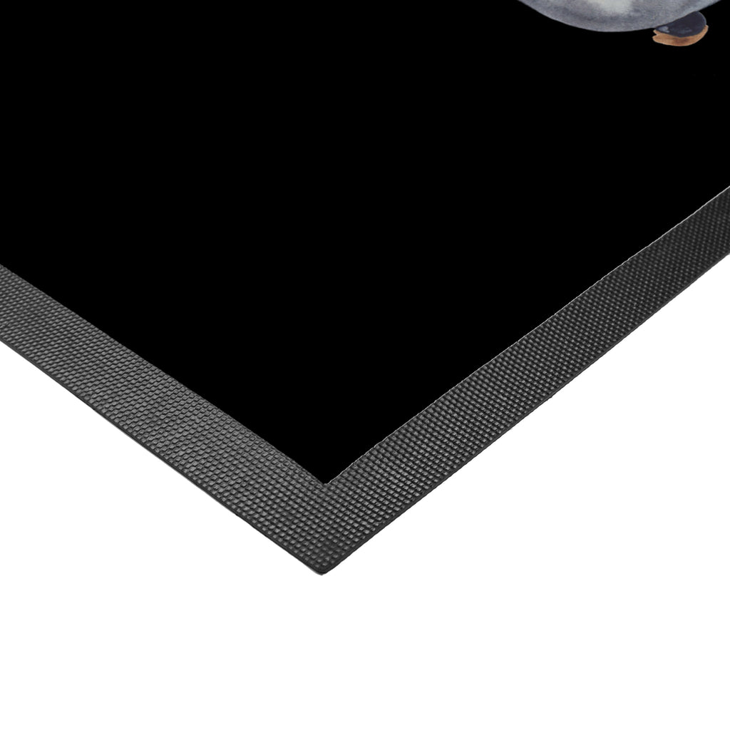 Fußmatte Pinguin & Maus Wanderer Türvorleger, Schmutzmatte, Fußabtreter, Matte, Schmutzfänger, Fußabstreifer, Schmutzfangmatte, Türmatte, Motivfußmatte, Haustürmatte, Vorleger, Pinguin, Pinguine, Abenteurer, Abenteuer, Roadtrip, Ausflug, Wanderlust, wandern