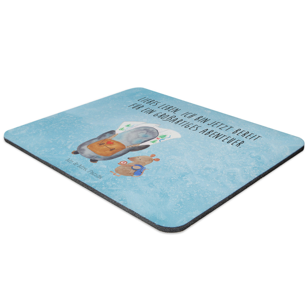 Mauspad Pinguin & Maus Wanderer Mousepad, Computer zubehör, Büroausstattung, PC Zubehör, Arbeitszimmer, Mauspad, Einzigartiges Mauspad, Designer Mauspad, Pinguin, Pinguine, Abenteurer, Abenteuer, Roadtrip, Ausflug, Wanderlust, wandern