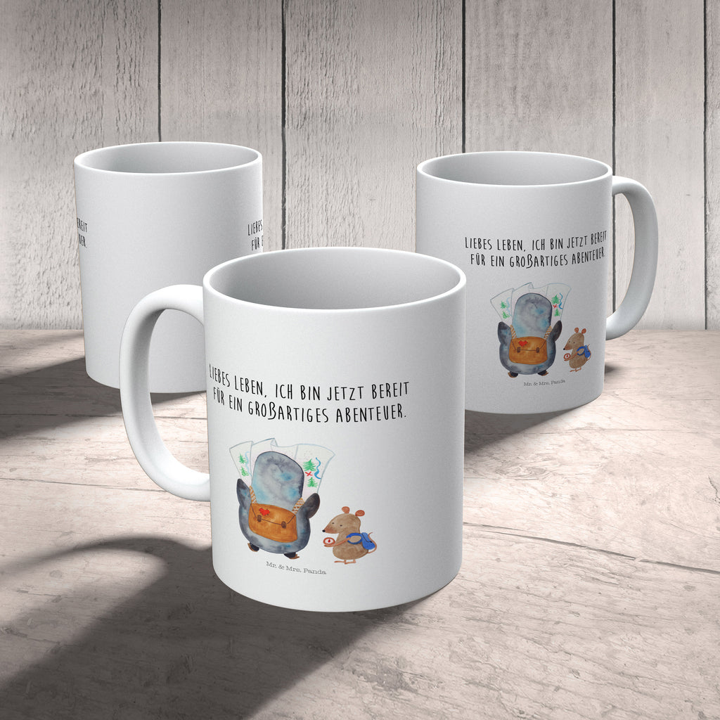 Kindertasse Pinguin & Maus Wanderer Kunststoff Tasse, Kindergarten, Tasse, Trinkbecher, Camping Becher, Kaffeetasse, Kunststoffbecher, Kindergartenbecher, Outdoorgeschirr, Kunststoffgeschirr, Reisebecher, Reisetasse, Kinderbecher, Pinguin, Pinguine, Abenteurer, Abenteuer, Roadtrip, Ausflug, Wanderlust, wandern
