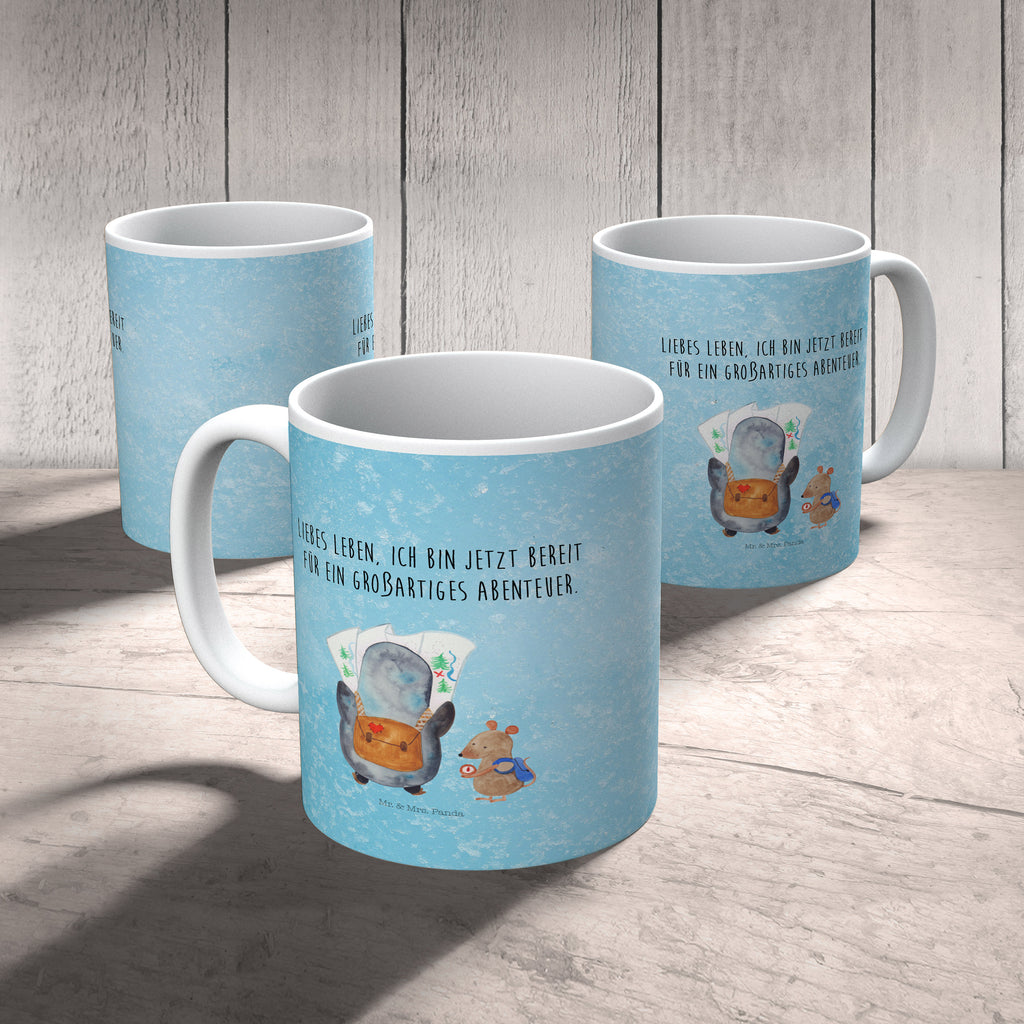 Kindertasse Pinguin & Maus Wanderer Kunststoff Tasse, Kindergarten, Tasse, Trinkbecher, Camping Becher, Kaffeetasse, Kunststoffbecher, Kindergartenbecher, Outdoorgeschirr, Kunststoffgeschirr, Reisebecher, Reisetasse, Kinderbecher, Pinguin, Pinguine, Abenteurer, Abenteuer, Roadtrip, Ausflug, Wanderlust, wandern