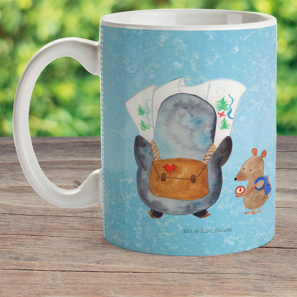 Kindertasse Pinguin & Maus Wanderer Kunststoff Tasse, Kindergarten, Tasse, Trinkbecher, Camping Becher, Kaffeetasse, Kunststoffbecher, Kindergartenbecher, Outdoorgeschirr, Kunststoffgeschirr, Reisebecher, Reisetasse, Kinderbecher, Pinguin, Pinguine, Abenteurer, Abenteuer, Roadtrip, Ausflug, Wanderlust, wandern