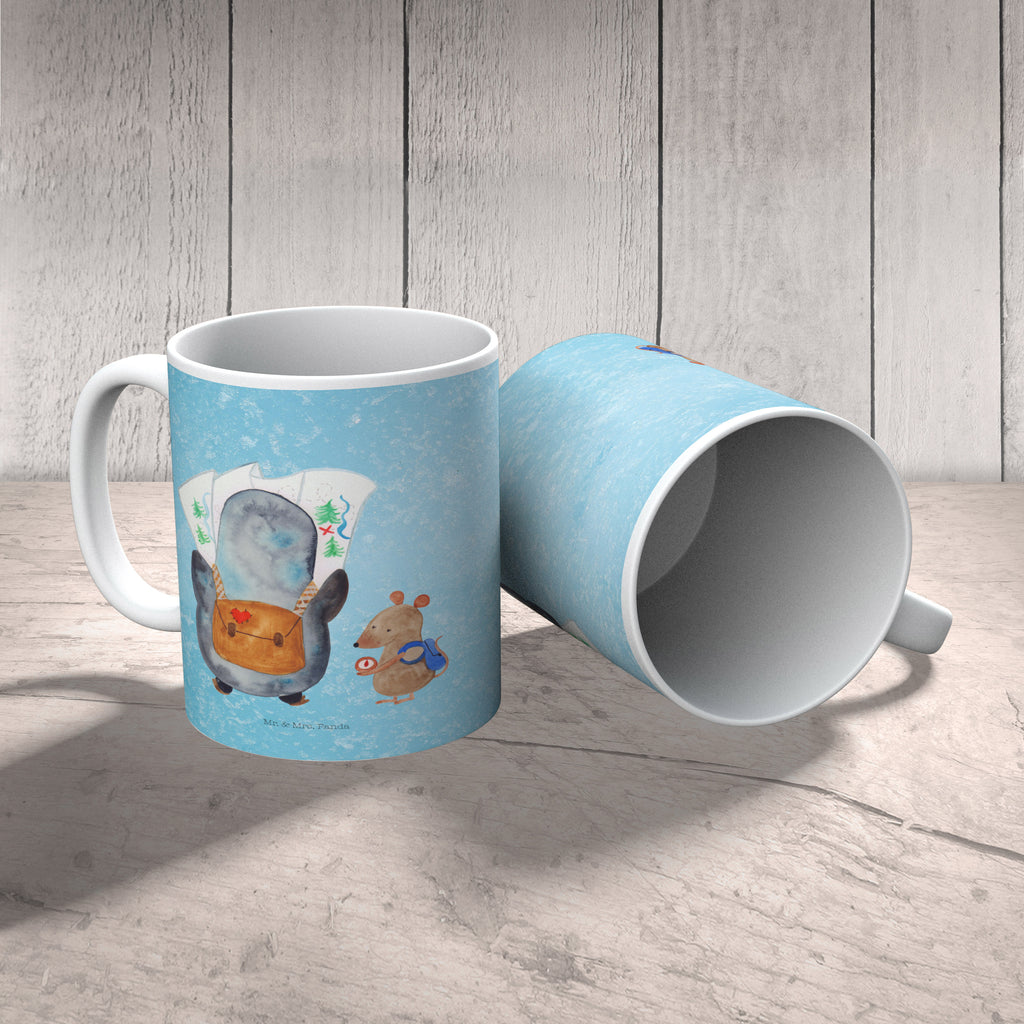 Kindertasse Pinguin & Maus Wanderer Kunststoff Tasse, Kindergarten, Tasse, Trinkbecher, Camping Becher, Kaffeetasse, Kunststoffbecher, Kindergartenbecher, Outdoorgeschirr, Kunststoffgeschirr, Reisebecher, Reisetasse, Kinderbecher, Pinguin, Pinguine, Abenteurer, Abenteuer, Roadtrip, Ausflug, Wanderlust, wandern