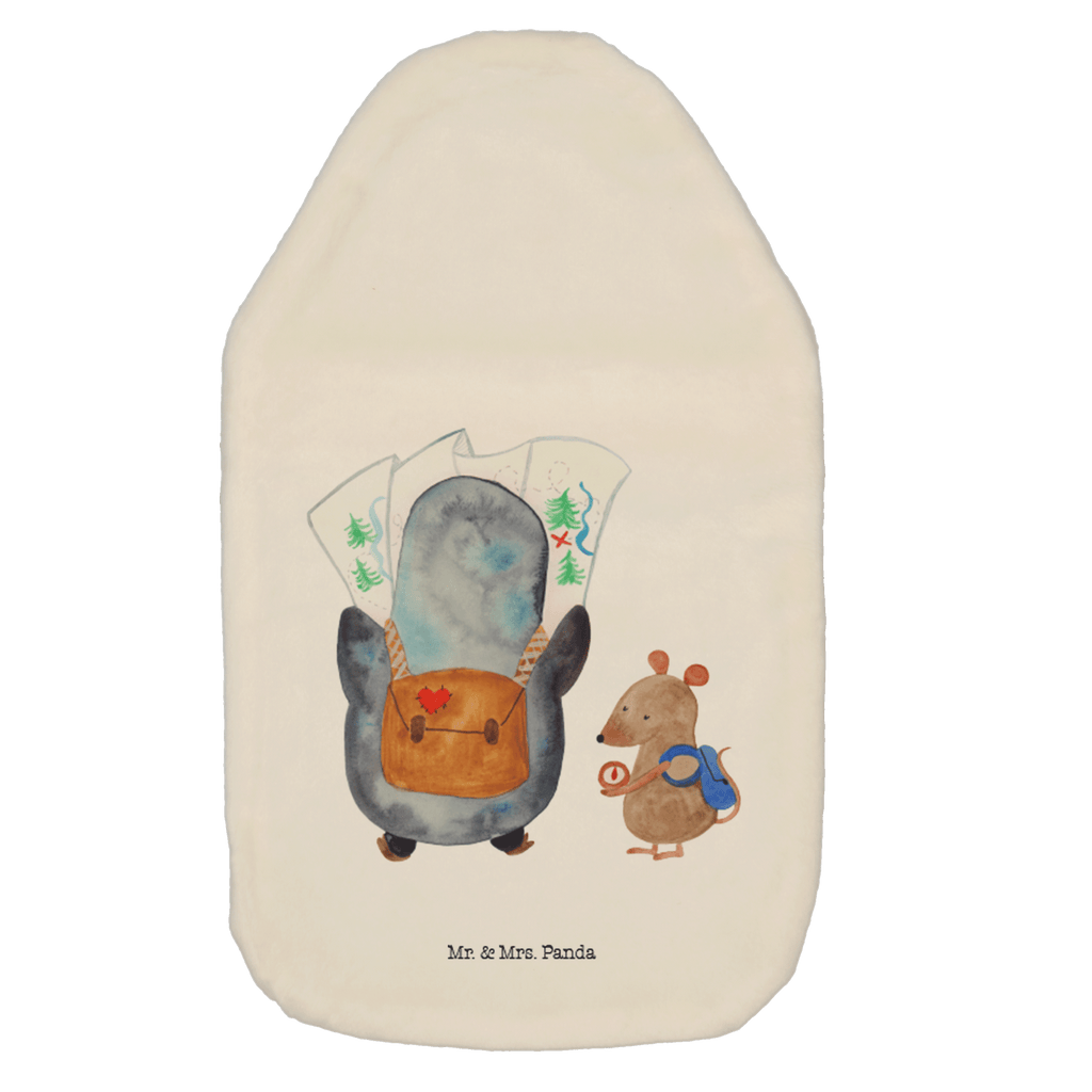 Wärmflasche Pinguin & Maus Wanderer Wärmekissen, Kinderwärmflasche, Körnerkissen, Wärmflaschenbezug, Wärmflasche mit Bezug, Pinguin, Pinguine, Abenteurer, Abenteuer, Roadtrip, Ausflug, Wanderlust, wandern