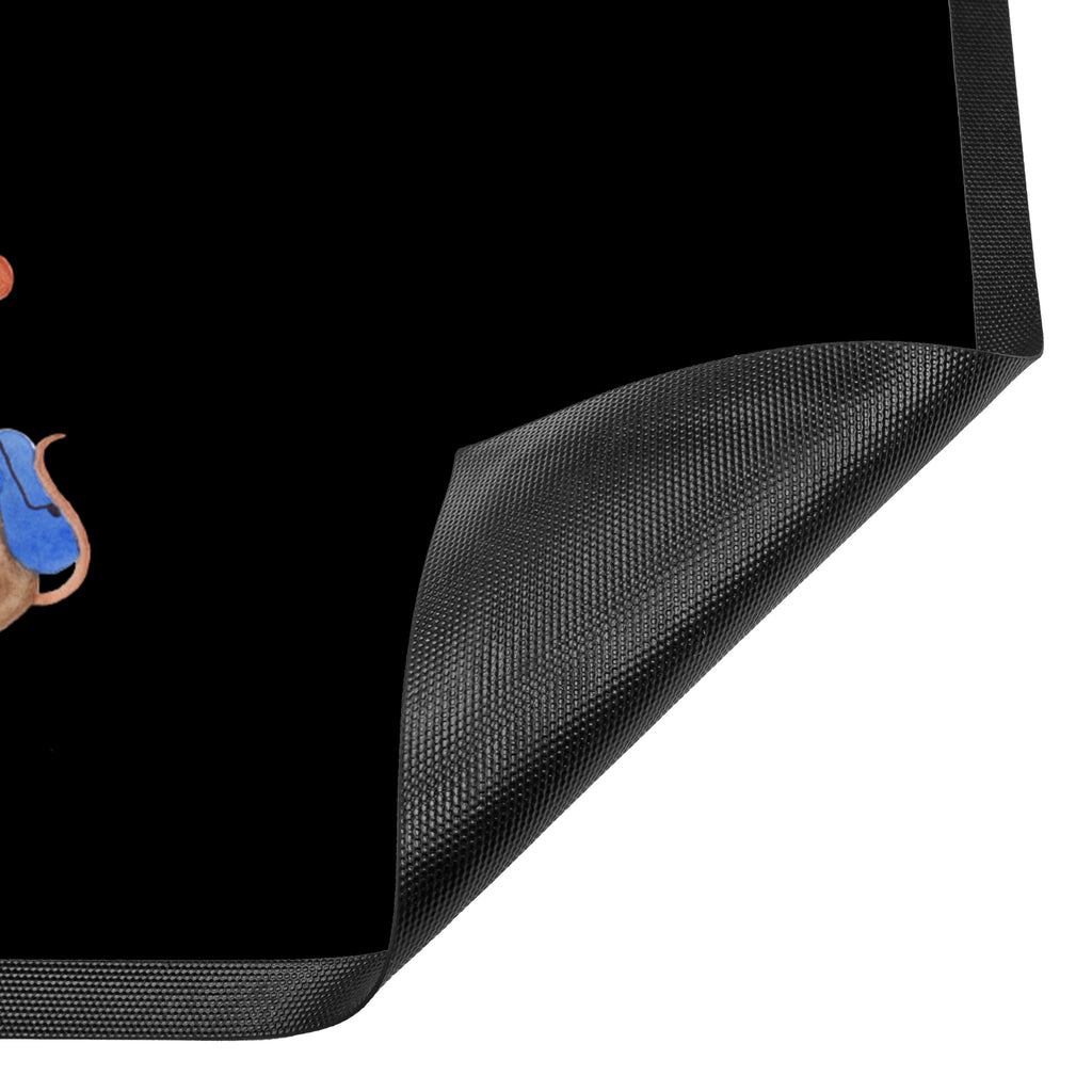 Fußmatte Pinguin & Maus Wanderer Türvorleger, Schmutzmatte, Fußabtreter, Matte, Schmutzfänger, Fußabstreifer, Schmutzfangmatte, Türmatte, Motivfußmatte, Haustürmatte, Vorleger, Pinguin, Pinguine, Abenteurer, Abenteuer, Roadtrip, Ausflug, Wanderlust, wandern