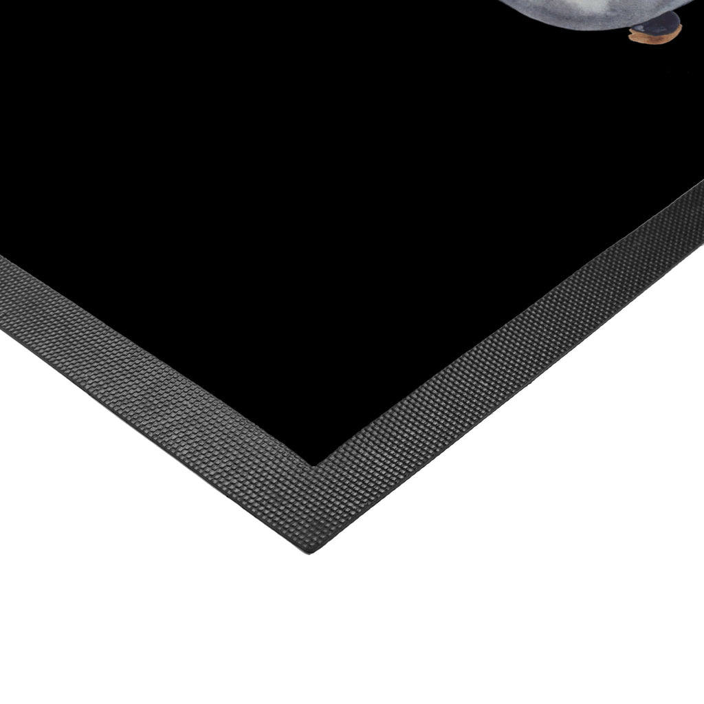 Fußmatte Pinguin & Maus Wanderer Türvorleger, Schmutzmatte, Fußabtreter, Matte, Schmutzfänger, Fußabstreifer, Schmutzfangmatte, Türmatte, Motivfußmatte, Haustürmatte, Vorleger, Pinguin, Pinguine, Abenteurer, Abenteuer, Roadtrip, Ausflug, Wanderlust, wandern