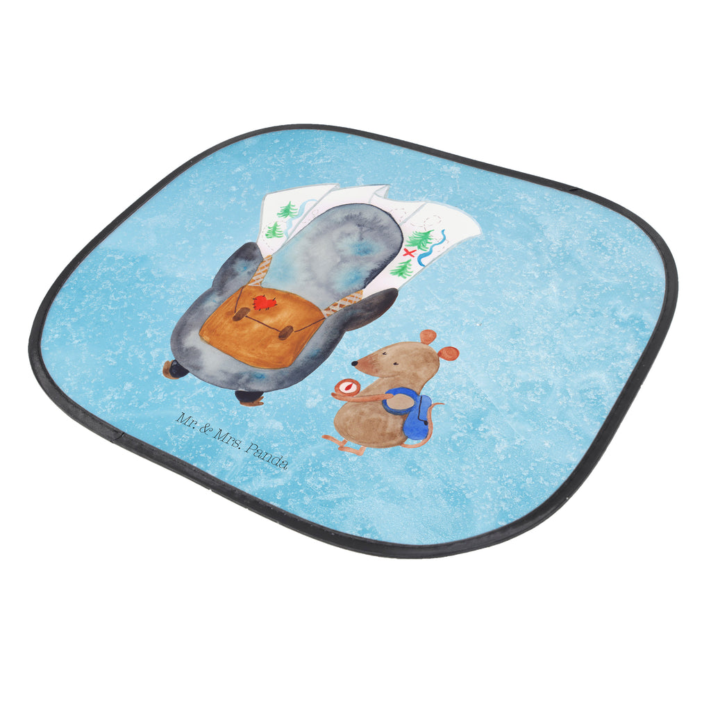 Auto Sonnenschutz Pinguin & Maus Wanderer Auto Sonnenschutz, Sonnenschutz Baby, Sonnenschutz Kinder, Sonne, Sonnenblende, Sonnenschutzfolie, Sonne Auto, Pinguin, Pinguine, Abenteurer, Abenteuer, Roadtrip, Ausflug, Wanderlust, wandern